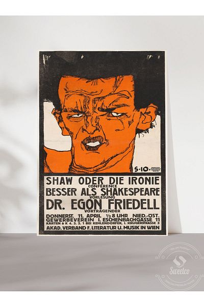 Sweetco Διάλεξη της Egon Friedell Αφίσα χωρίς πλαίσιο |   Αφίσα τέχνης ζωγράφου τέχνης
