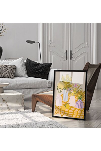 Sweetco Spring Table No2 Çerçevesiz Poster | Bahar Masası Mutfak Kitchen Botanik Çiçek Poster