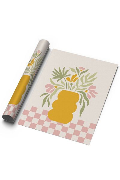 Sweetco Groovy Vase - Μποτανική αφίσα λουλουδιών, σχέδιο χωρίς πλαίσιο