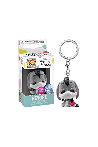 Funko Pocket Pop: Disney Winnie The Pooh - Eeyore (FLOCKED) Anahtarlık