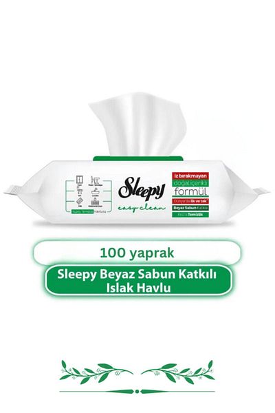 Sleepy 100 Sheets Easy Clean White Soap Cleaning Towel