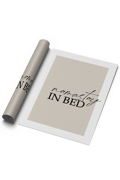 Sweetco Αφίσα Namastay in Bed χωρίς πλαίσιο |   Αφίσα Namaste
