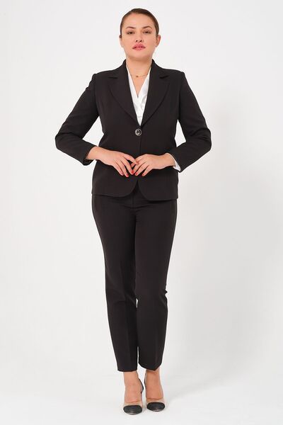 eren büyük beden Büyük Beden Kadın Ceket Pantolon Takım Elbise