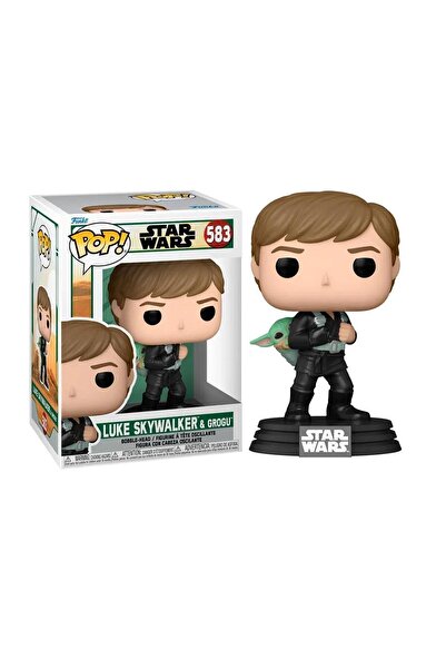 Funko Pop Star Wars: Book Of Boba Fett - Luke Skywalker And Grogu No:583