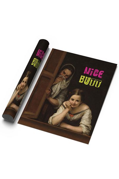 Sweetco Αφίσα χωρίς πλαίσιο Nice Butt No2 |    Αφίσα WC Μπάνιο Τουαλέτα