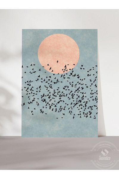 Sweetco Αφίσα χωρίς πλαίσιο Bird Fly Away |   Αφίσα Flying Birds