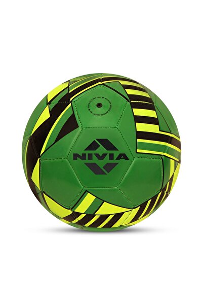 Nivia كرة قدم بليد خضراء، مقاس 5 | مخيطة آليًا | 32 لوحة | كرة لعب هواية | كر...
