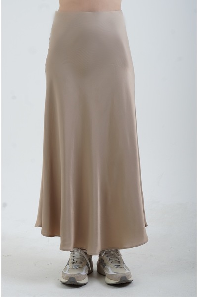 Zelish My Sister Χρυσή σατέν φούστα