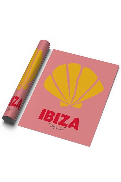Sweetco Αφίσα Ibiza χωρίς πλαίσιο |   Αφίσα της Ιβίζας Ισπανία