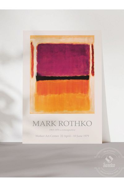 Sweetco Αφίσα Cartel de la Exposición de Mark Rothko χωρίς πλαίσιο