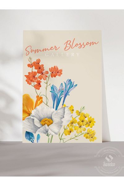Sweetco Summer Blossom Gallery No1 - Αφίσα Botanical Flower χωρίς πλαίσιο