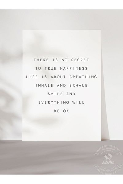 Sweetco Be OK Αφίσα χωρίς πλαίσιο
