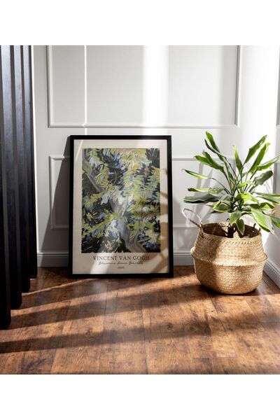 Sweetco Blossoming Acacia Branches by Van Gogh Çerçevesiz Poster