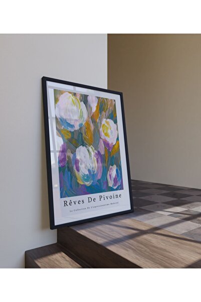 Sweetco Réves de Pivoine Çerçevesiz Poster | Şakayık Çiçek Poster