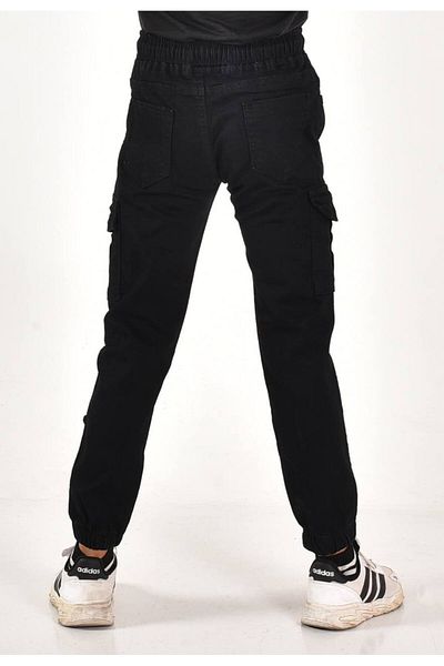 MORE KIDS Boy's Lycra Cargo Pocket Jeans - Commando
