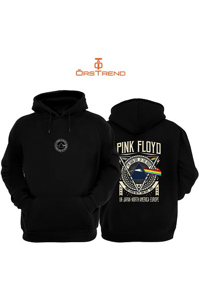 ÖRSTREND Unisex Hooded Sweatshirt - Pink Floyd Printed