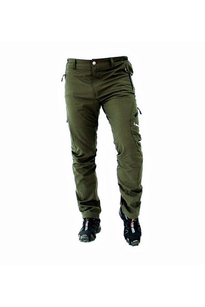 Mudwill Παντελόνι εξωτερικού χώρου Khaki Windblock Softshell (Χωρίς φλις).