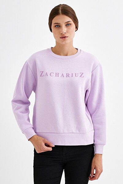 ZACHARIUZ Φούτερ Raster μακρυμάνικο ριμπ λαιμόκοψη 0165