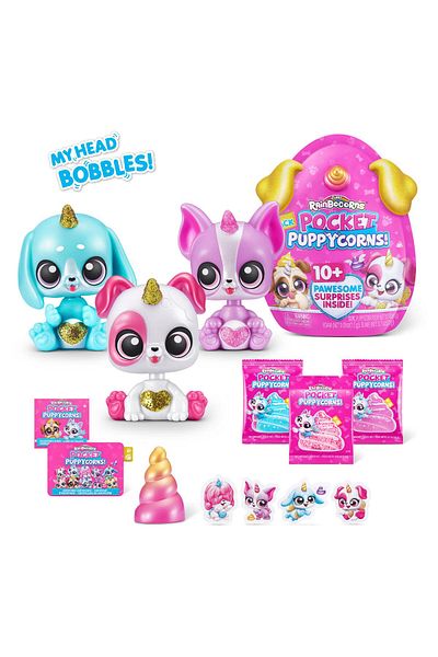 Rainbocorns Pocket Puppycorn Surprise Bobble Head Series 1 ,Large