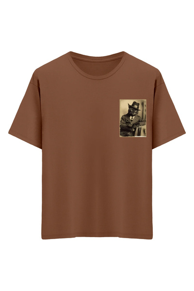 Mounte Bianca Unisex Signor Black - Oversize kroj T-shirt