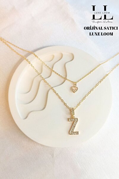 Luxe Loom Zarafetin Işıltısı Kadın Kararmayan Çelik Gold Zirkon Taşlı Küçük K...