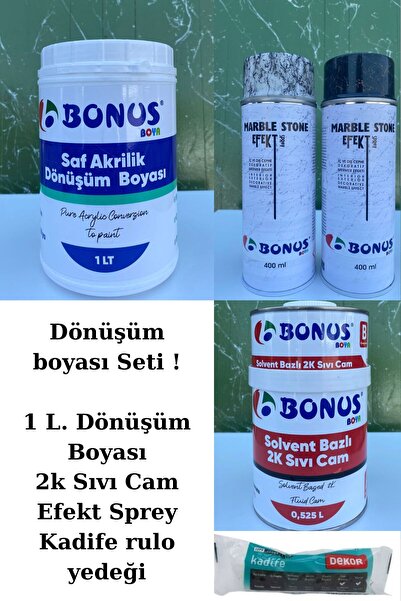 Bonus Saf Akrilik Dönüşüm Boyası 4'lü Set