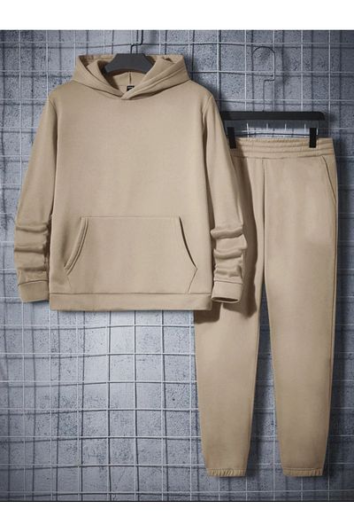 DWN WEAR 3 Thread Cotton Unisex Winter Tracksuit Set - Long Sleeve Bottom-Top Set