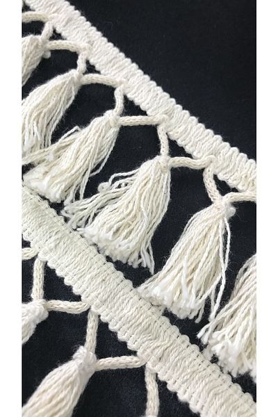 Ozpas Tassel Strip Cream Decorative 7cm