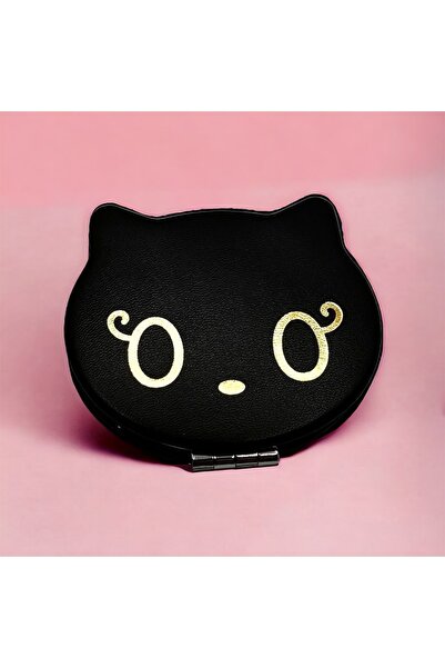 BukiroAtelier Tasarımlı Kozmetik Cep Çanta Aynası Kapaklı El Makyaj Aynası