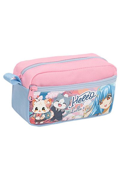 paldem Hello Lolla's Double Compartment Pen Holder Pencil Bag