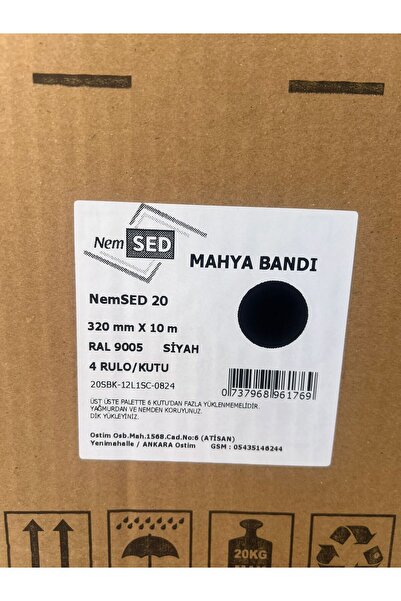 NemSED MAHYA BANDI 32CMX10M/RULO SİYAH
