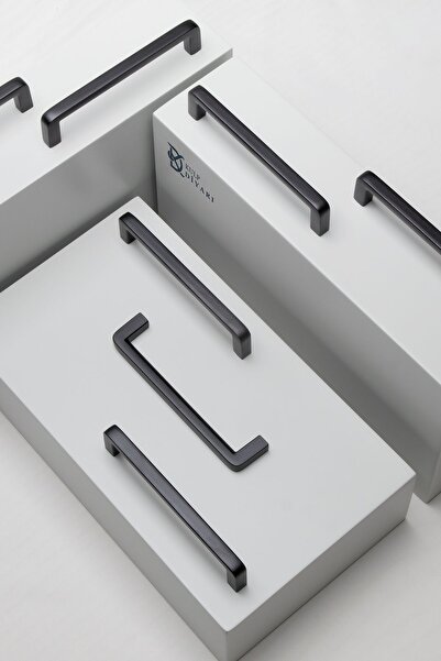 Erkul 526-mat Siyah Kulp (128 MM-12.8 CM) Lüks Country Mutfak Mobilya Dolap Çekmece Kulbu (ZAMAK)