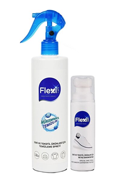 FLEXİCARE Ayakkabı Ve Kumaş Temizleme Spreyi 375 Ml + Beyaz Ayakkabı Boyası