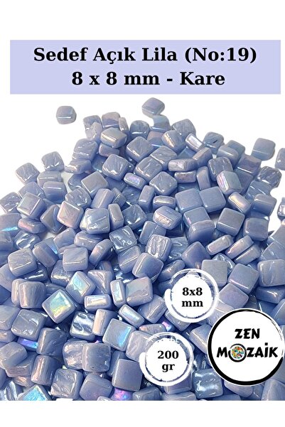 Zen Mozaik Sanatsal Mozaik Çalışmalarınız için 8x8 mm - Kare Cam Mozaik Taşı ...