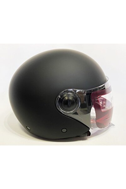 MT Helmets Yarım Kask Kask Jet Street A1 Matt Black