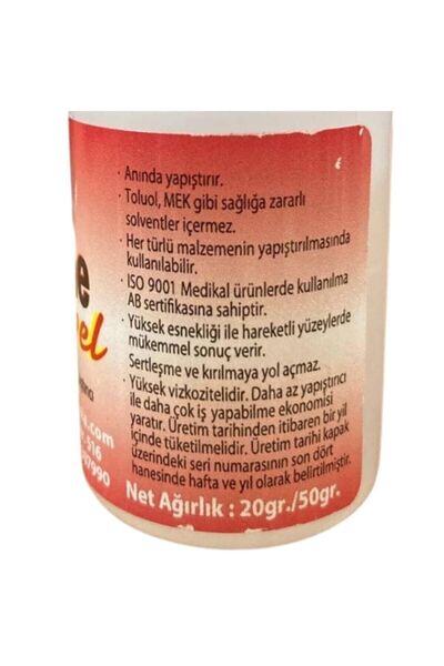 ipekbazaar Renia Protocolle Süper Esnek Hızlı Yapıştırıcı 20 Gr