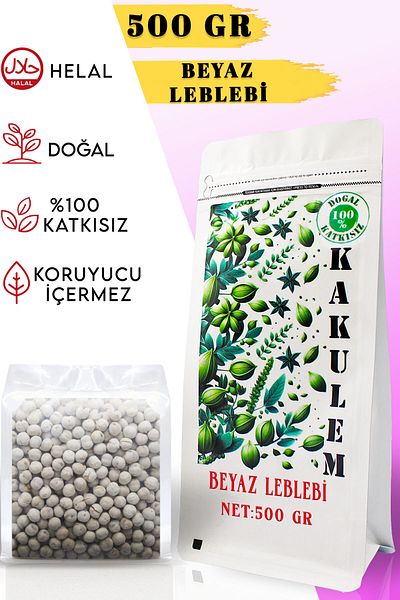 Kakulem 500 Gr Certified Crispy Chewing Gum White Chickpeas