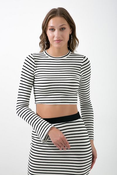 MuuBs Stretchy Maxi Striped Camisole Long Skirt