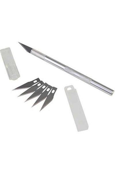 AYMAGNET Bianyo, Kretuar Knife, 5 Spare Blades Gift, Kretuar Set, Metal Handle, Cutting Knife