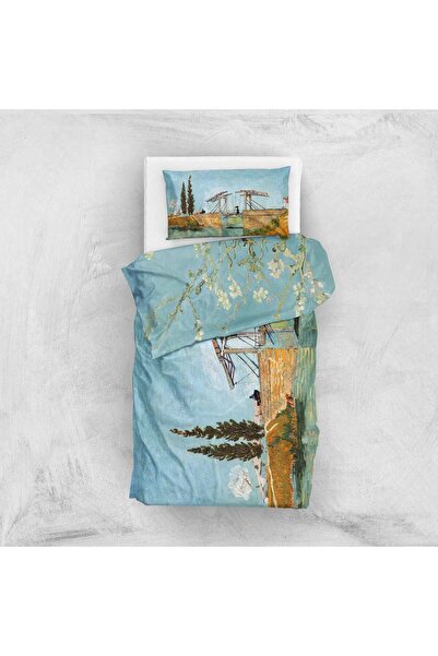 The Lucid Lab Langlois Bridge over the Almond Blossoms & Arles Reversible Duv...