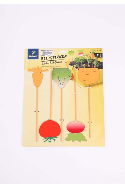 Tchibo Garden Bed Marker Vegetables, Orange and Red