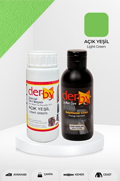 Derby Special Açık Yeşil Deri Boyası Ve Cilası 100 ml - 2'li Set / Mont Eşya ...