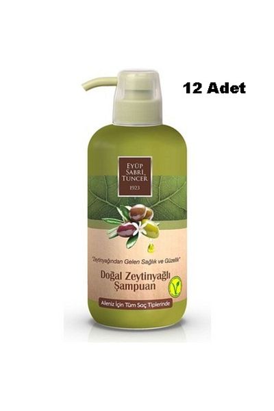 Eyüp Sabri Tuncer Natural Olive Oil Shampoo 600 ml X 12 Pieces