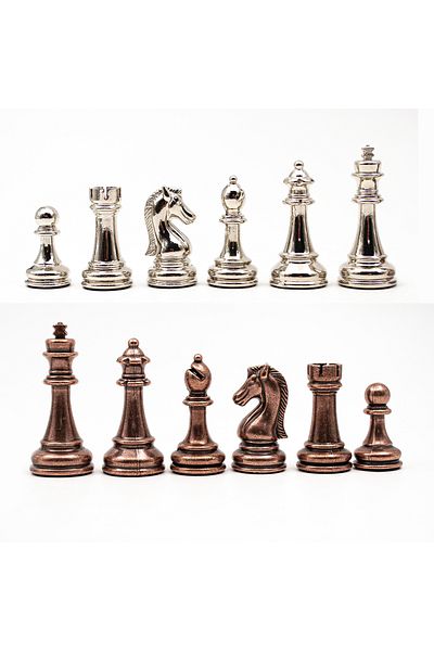 GGS GrandGiftStore Real Weighted Classic Chess Piece - Metal Chess Set