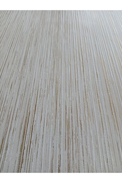 KMS HOME Krem Üzerine Gold Detaylı Silinebilir Sade Duvar Kağıdı 5m2