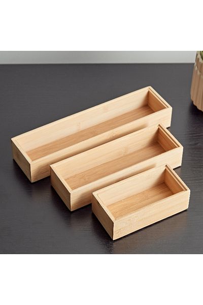 Home Box Natura Bamboo Organiser Set