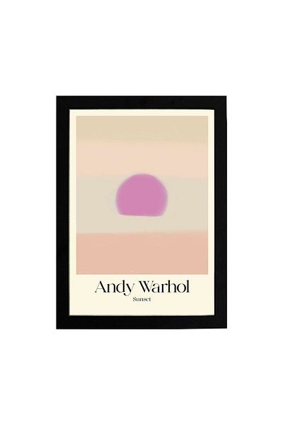KAYNOCK Andy Warhol Sunset 4, Modern, Contemporary Art, Art, Poster Painting Digital Design