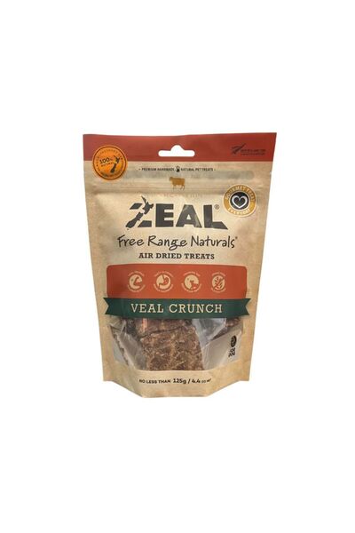 ZEAL مكافآت الكلاب من لحم العجل المجفف بالهواء من Free Range Natruals، 85 جرامًا