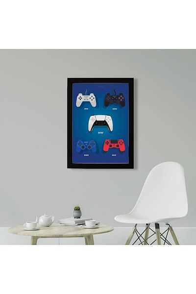 KAYNOCK Pictură poster Playstation Joystick, Ps, Pictură poster pentru jucători, Pictură poster pentru jocuri, Pictură cu design digital