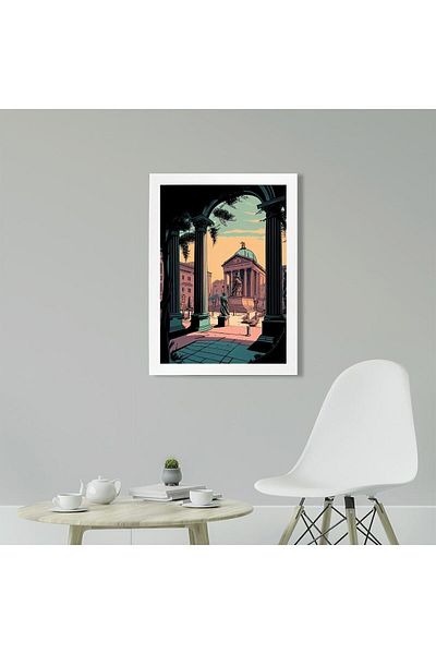 KAYNOCK Vintage Roma, Poster Painting Digital Design Painting